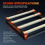 SE3000 300W LED-Light Size