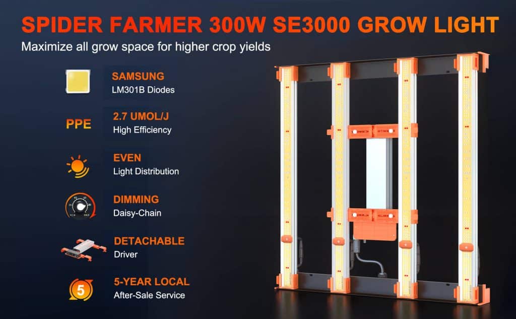 SE3000 300W Led grow light