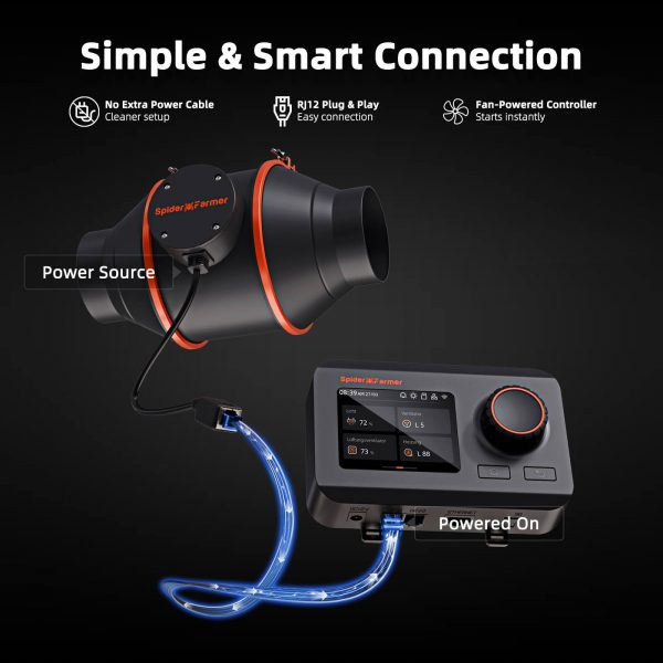 RJ12 Plug & Play-inline fan
