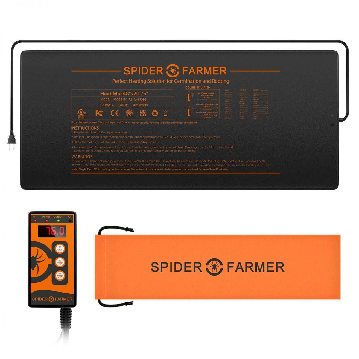 Spider-Farmer-Seedling-Heat-Mat-48X20.75-1pack-with-controller-10
